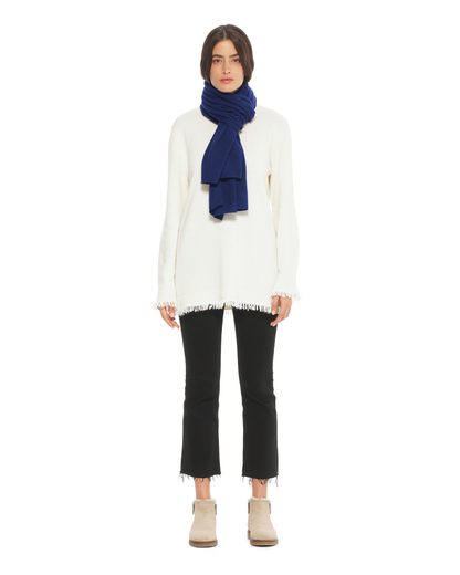 Pure Cashmere Cloud-Soft Scarf Blue