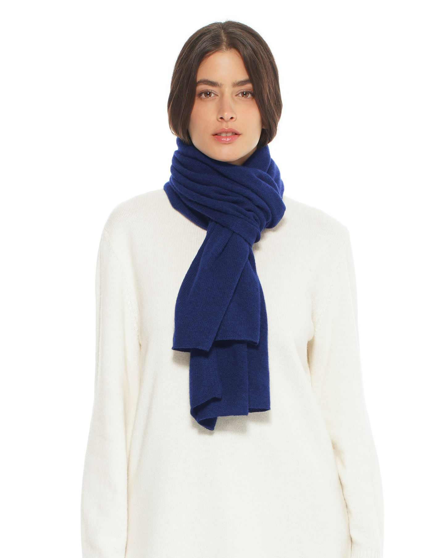 Pure Cashmere Cloud-Soft Scarf Blue