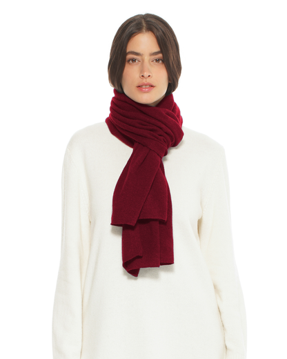 Pure Cashmere Cloud-Soft Scarf Bordeaux