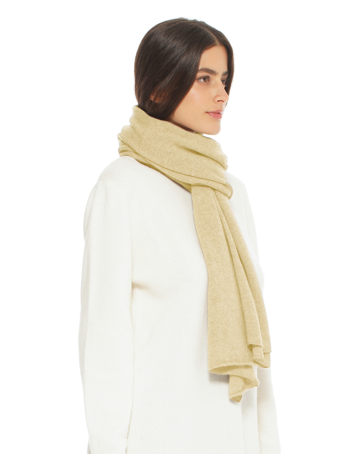 Pure Cashmere Cloud-Soft Scarf Butter Yellow