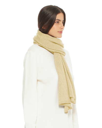 Pure Cashmere Cloud-Soft Scarf Butter Yellow
