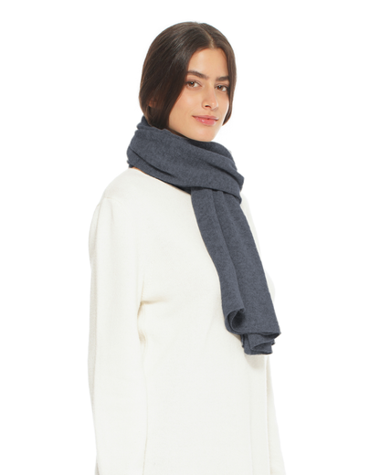 Pure Cashmere Cloud-Soft Scarf Charcoal