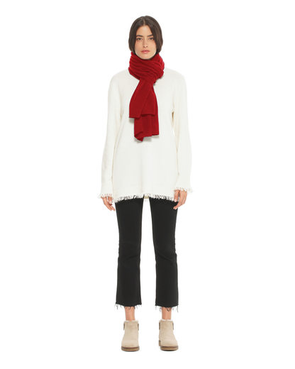 Pure Cashmere Cloud-Soft Scarf Chianti