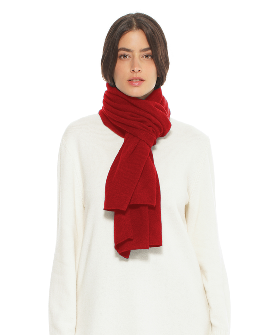 Pure Cashmere Cloud-Soft Scarf Chianti