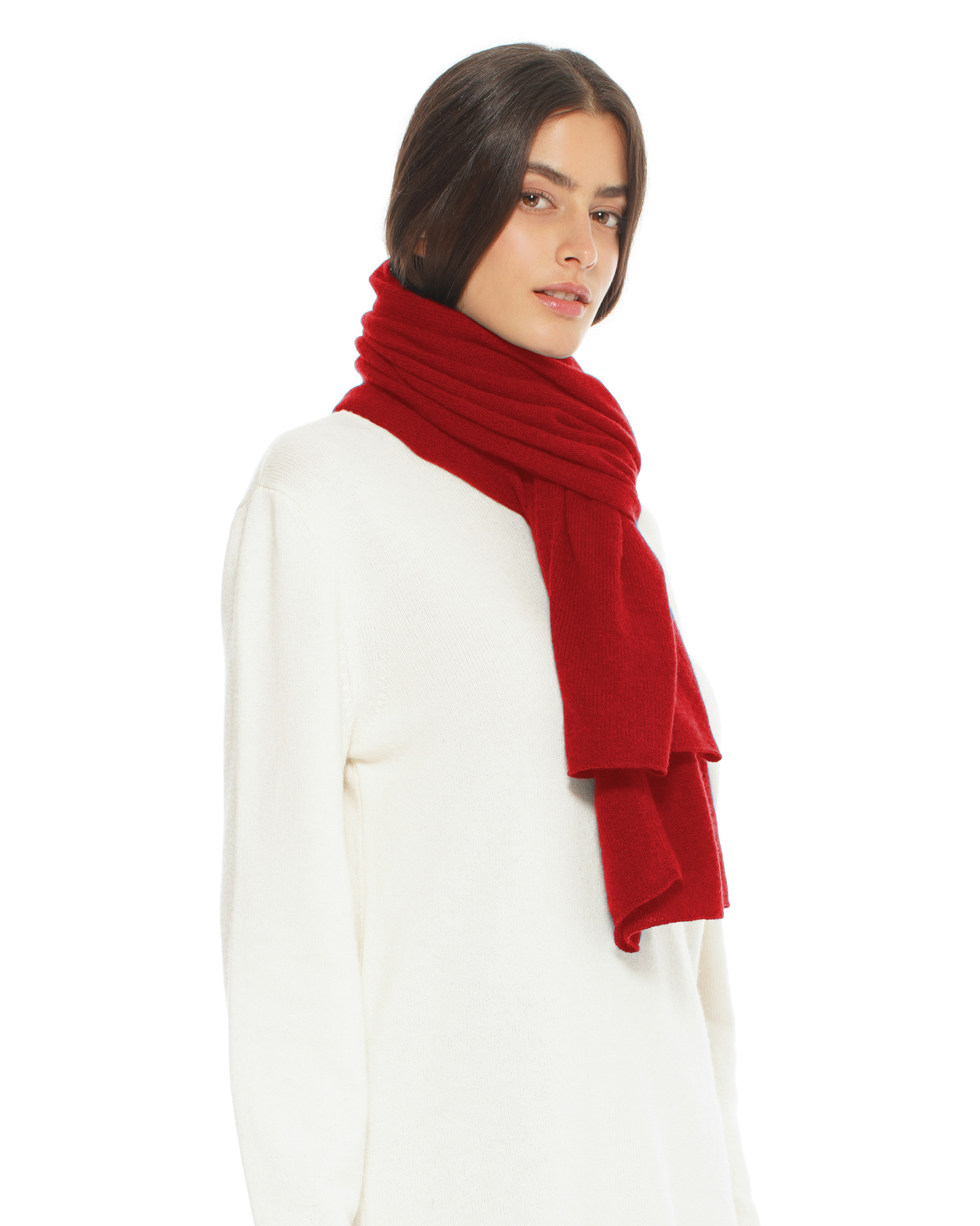 Pure Cashmere Cloud-Soft Scarf Chianti