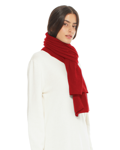 Pure Cashmere Cloud-Soft Scarf Chianti