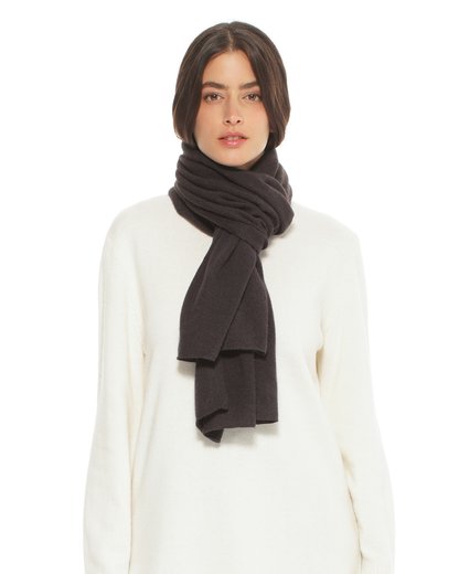 Pure Cashmere Cloud-Soft Scarf Coffee