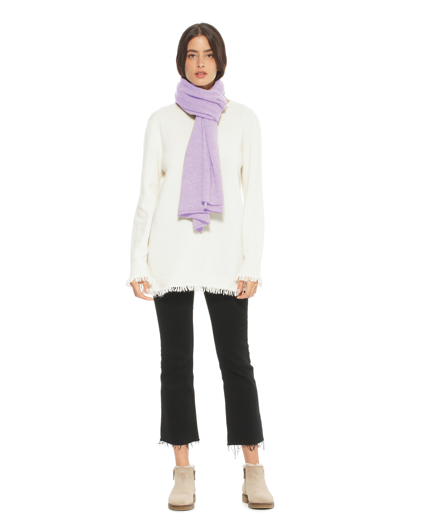 Pure Cashmere Cloud-Soft Scarf Lilac