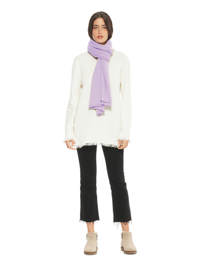Pure Cashmere Cloud-Soft Scarf Lilac