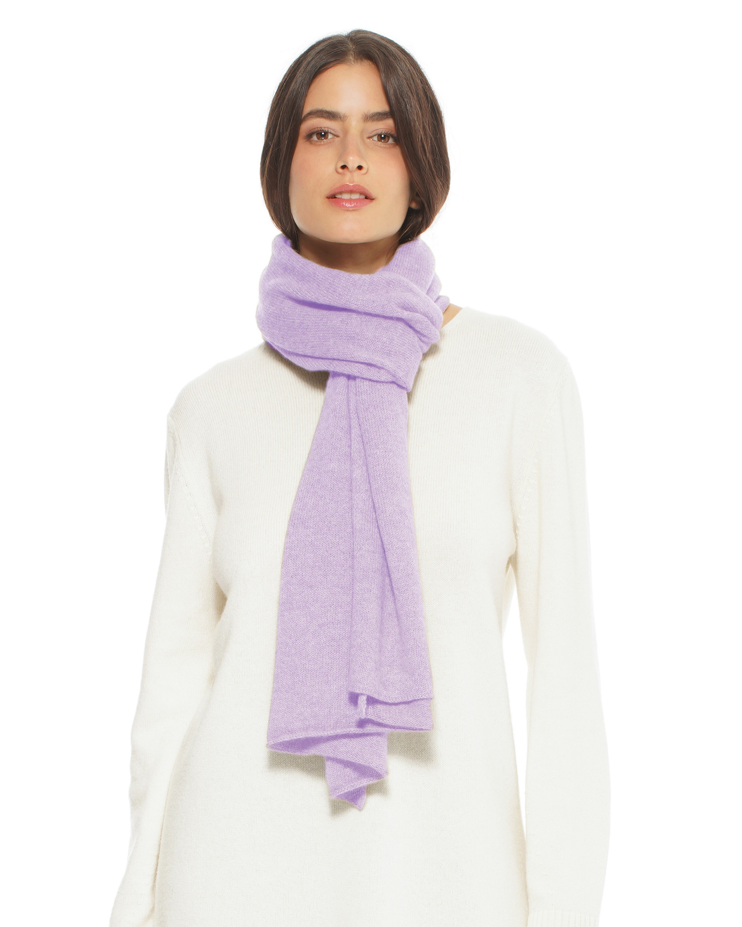 Pure Cashmere Cloud-Soft Scarf Lilac