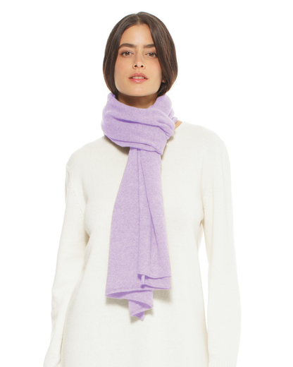 Pure Cashmere Cloud-Soft Scarf Lilac