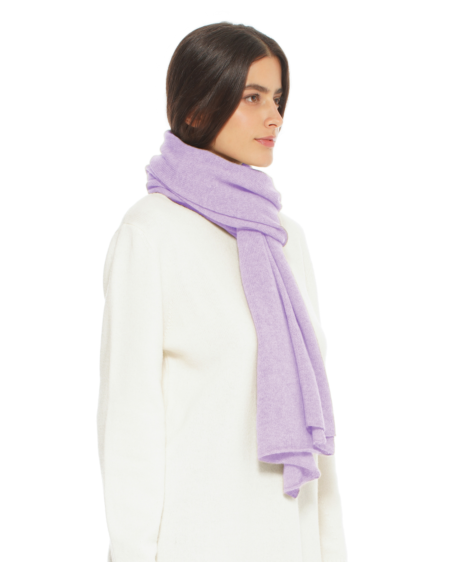 Pure Cashmere Cloud-Soft Scarf Lilac