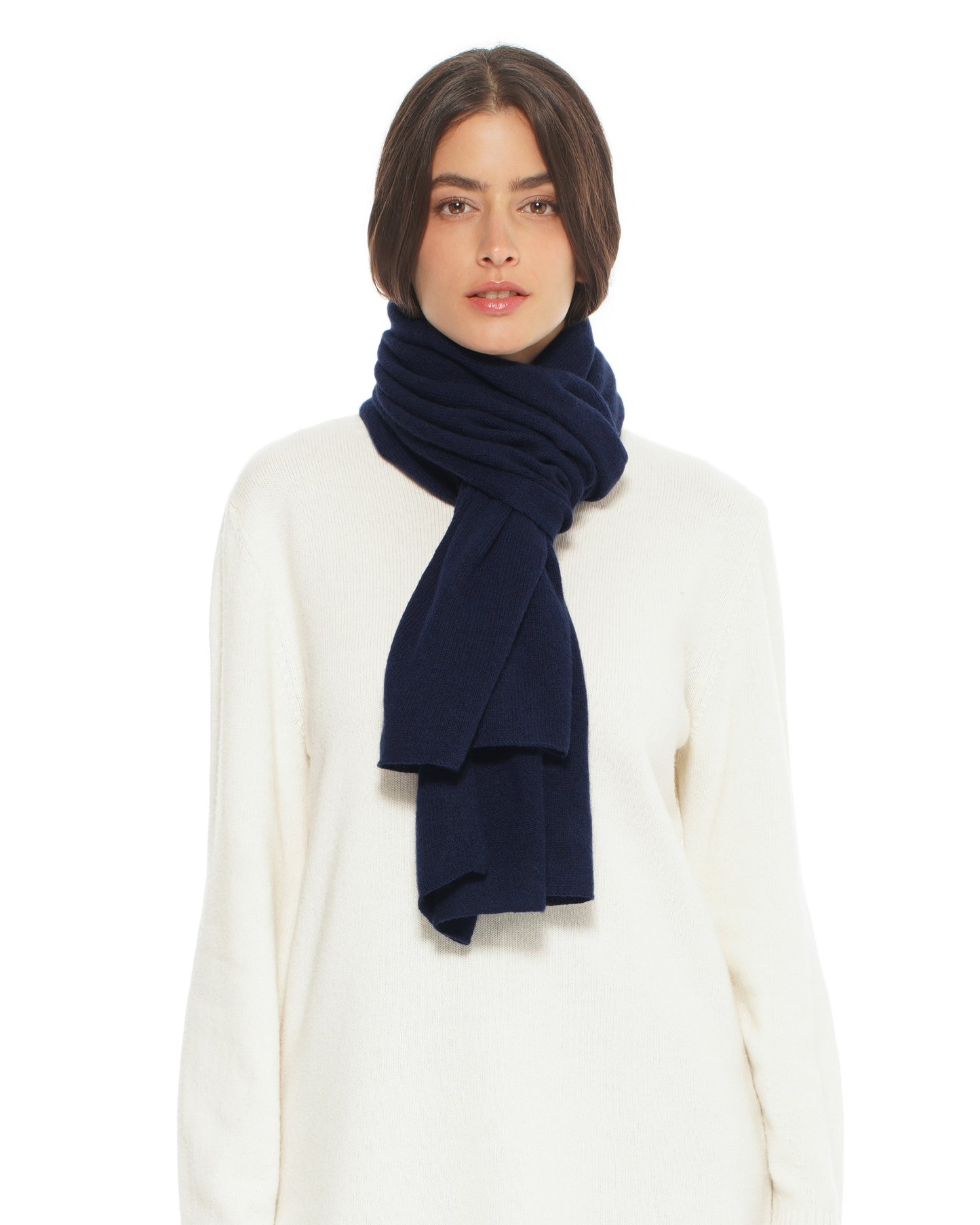Pure Cashmere Cloud-Soft Scarf Night Blue