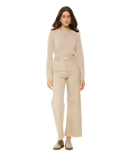 Women's Ultralight Cashmere Raglan Crew Neck Sweater Beige