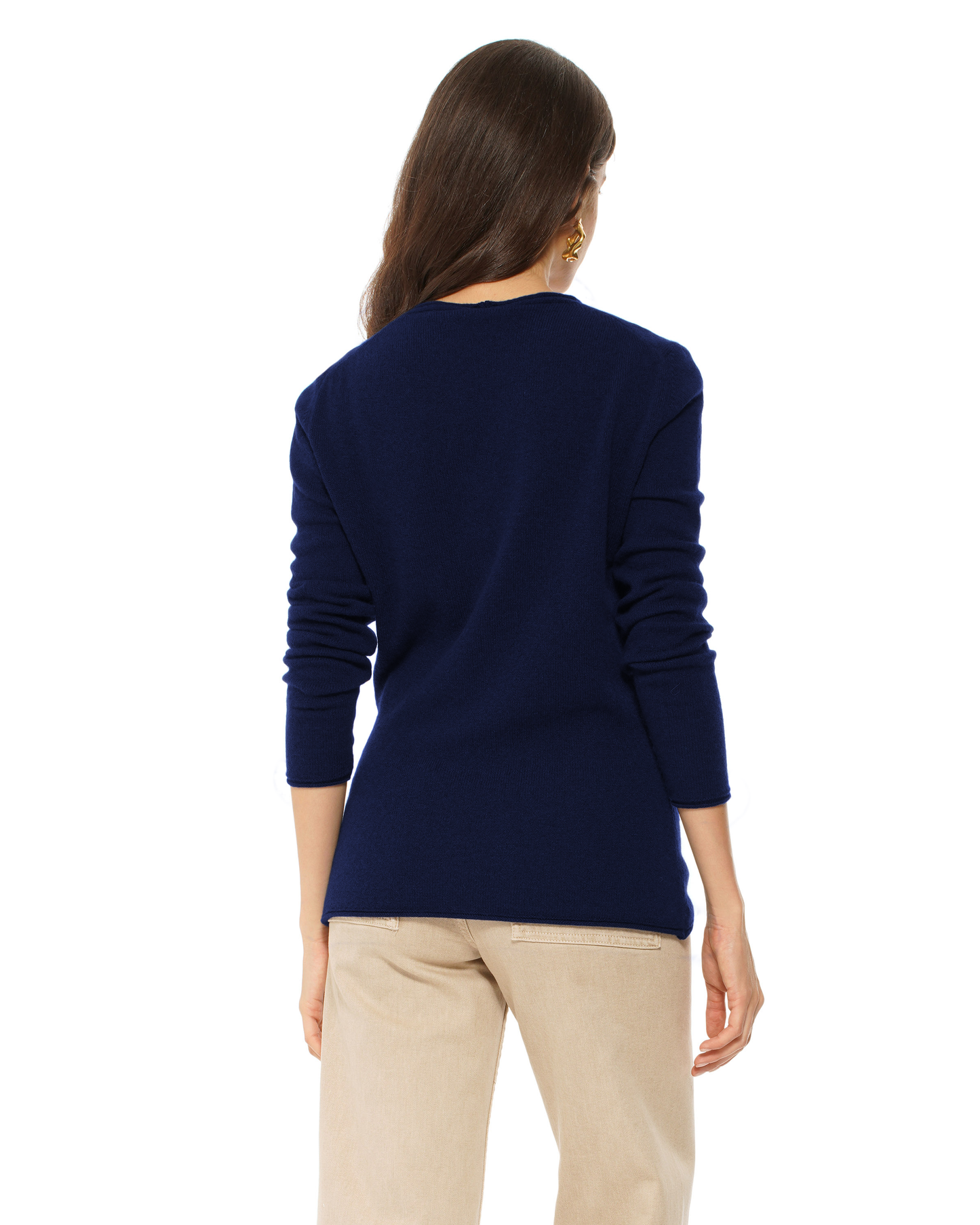 Women's Ultra-Light Cashmere V-Neck Sweater Blue