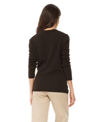 Women's Ultra-Light Cashmere V-Neck Sweater Coffee