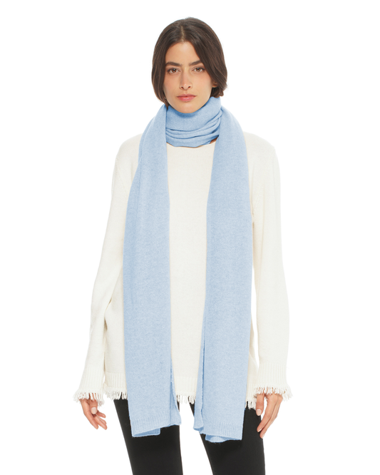 Women's Cashmere Wrap Scarf Baby Blue