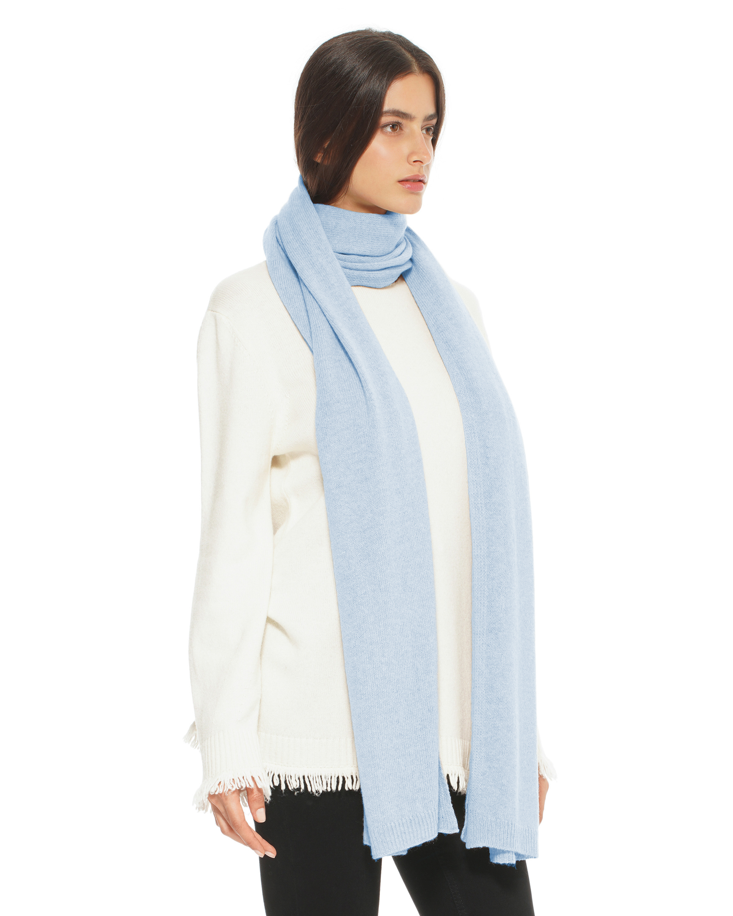 Women's Cashmere Wrap Scarf Baby Blue