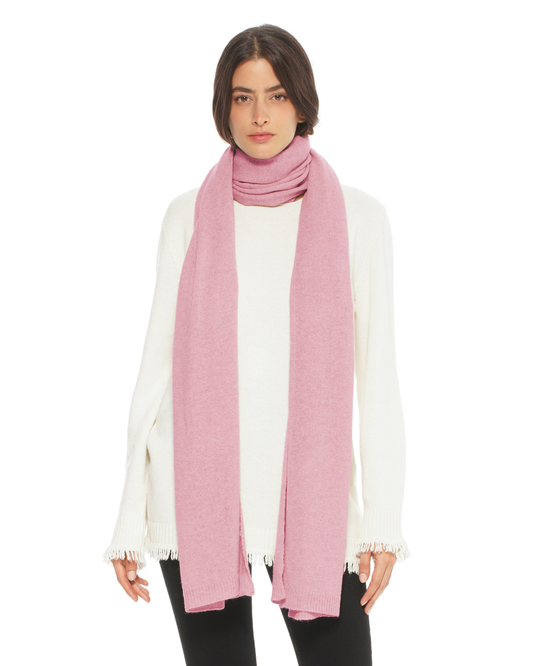 Women's Cashmere Wrap Scarf Baby Pink