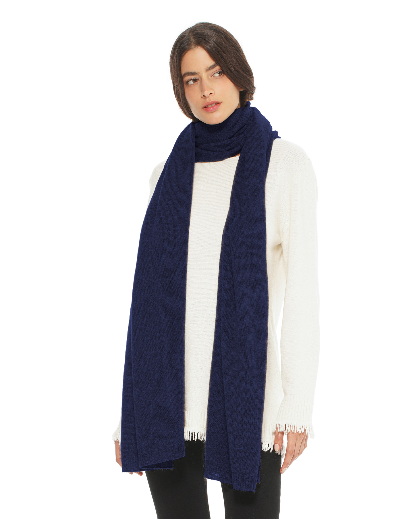 Women's Cashmere Wrap Scarf Blue