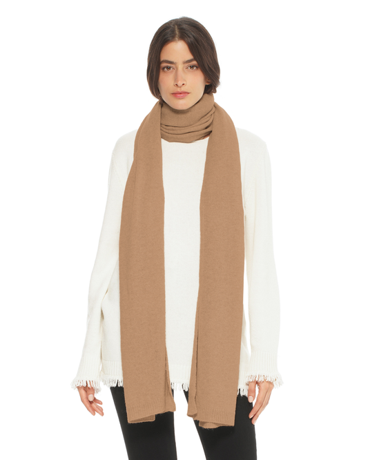 Women's Cashmere Wrap Scarf Camel