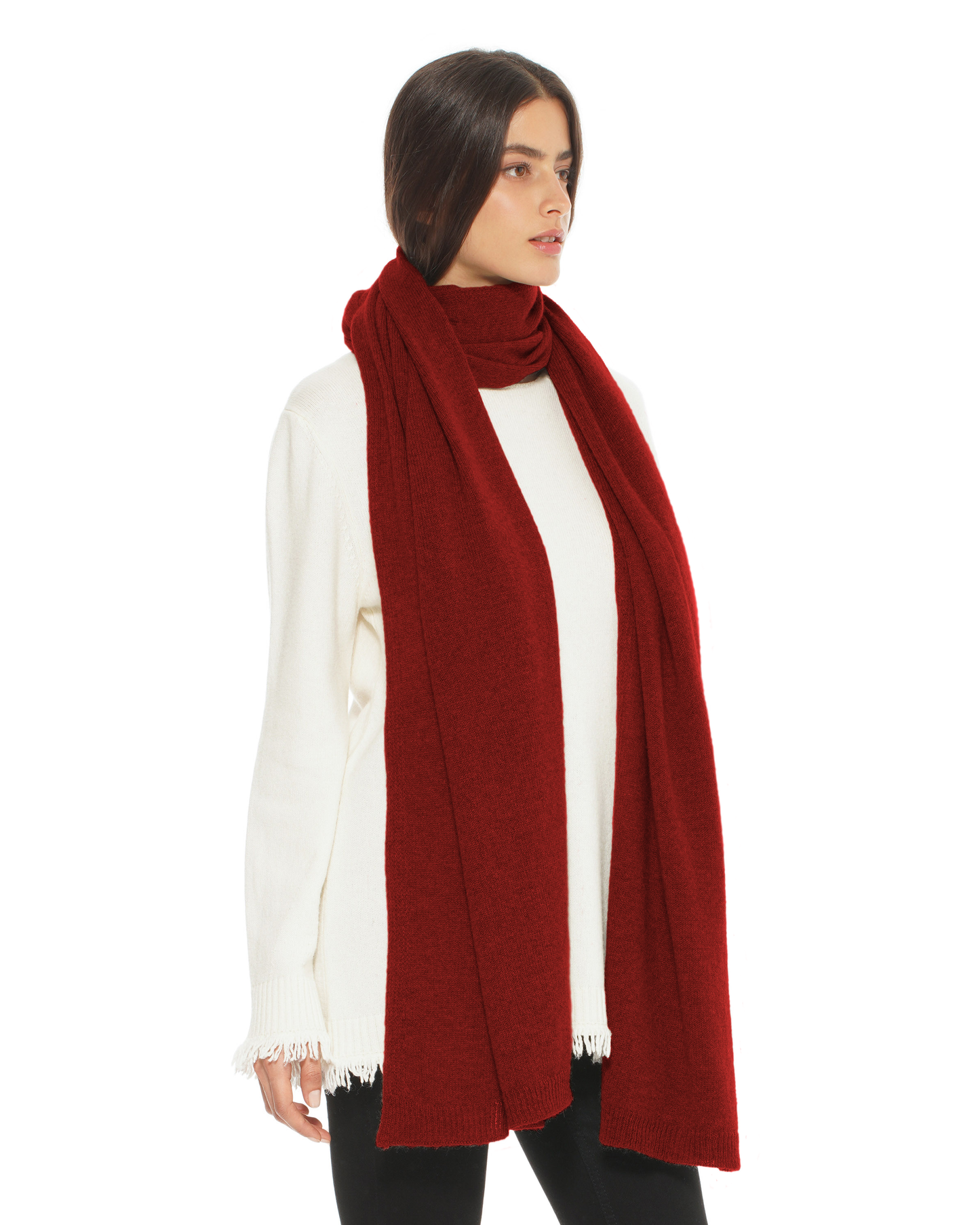 Women's Cashmere Wrap Scarf Chianti