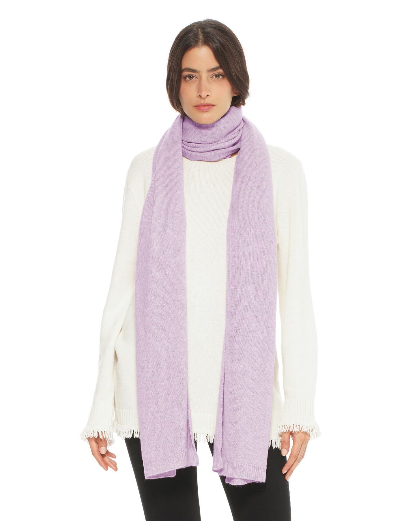Women's Cashmere Wrap Scarf Lilac