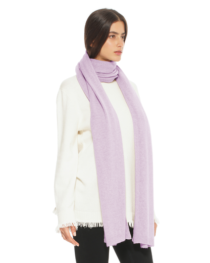 Women's Cashmere Wrap Scarf Lilac