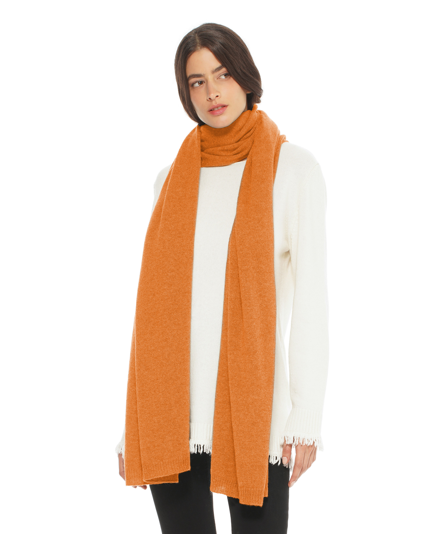 Women's Cashmere Wrap Scarf Saffron