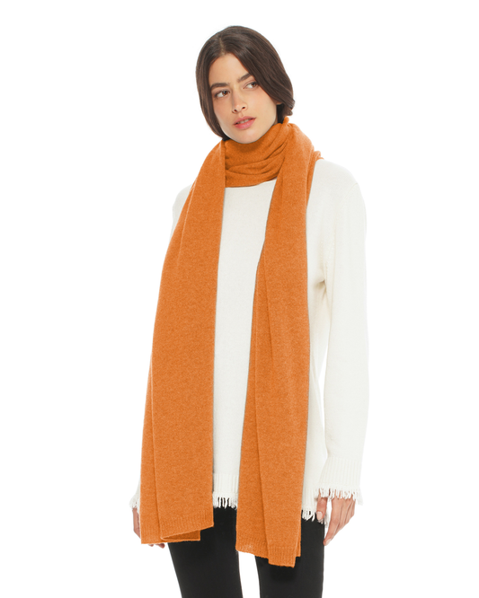 Women's Cashmere Wrap Scarf Saffron