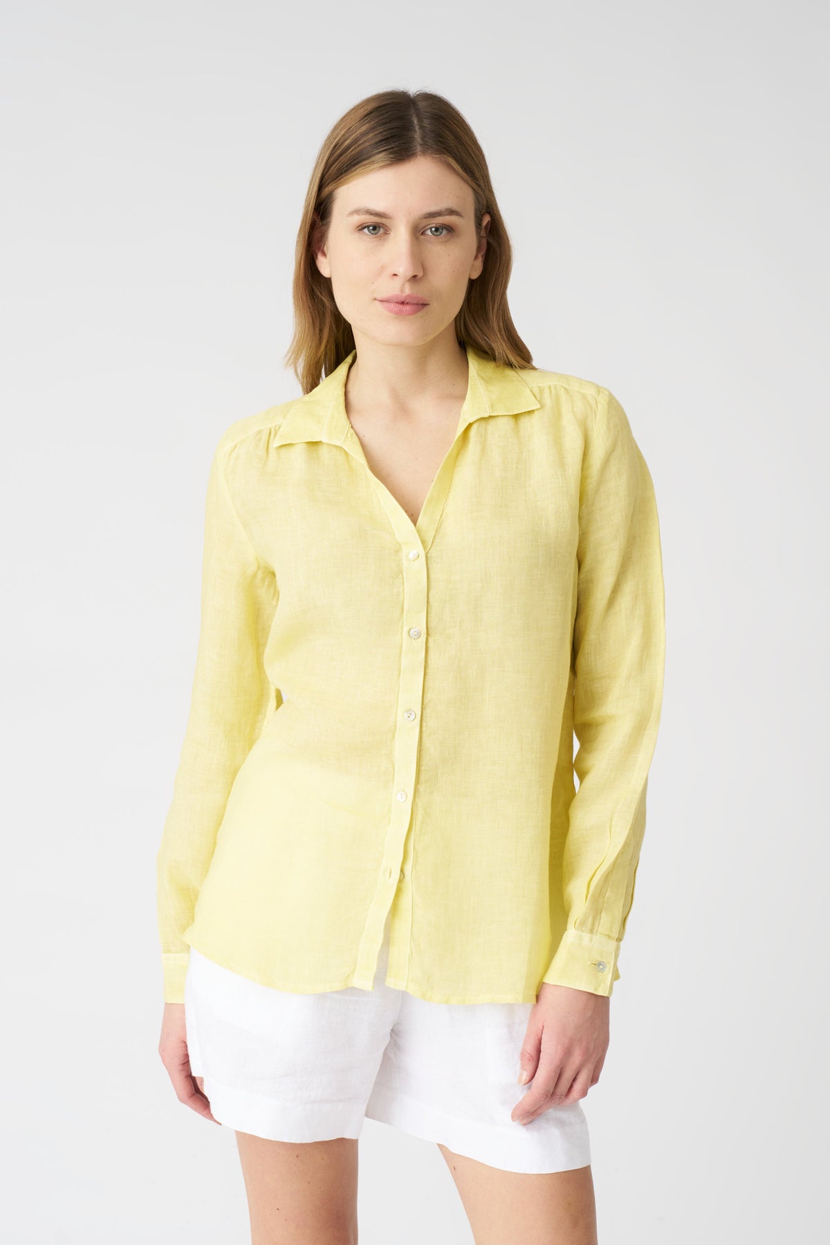 Women's Lily Linen Shirt – Sun Soft Fade, view 1