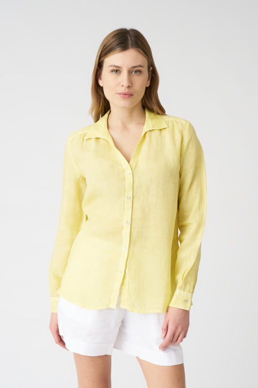 Women's Lily Linen Shirt – Sun Soft Fade, view 1