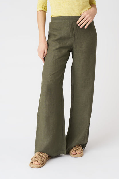 Women's Roma Linen Pants – Caffe Soft Fade, view 3