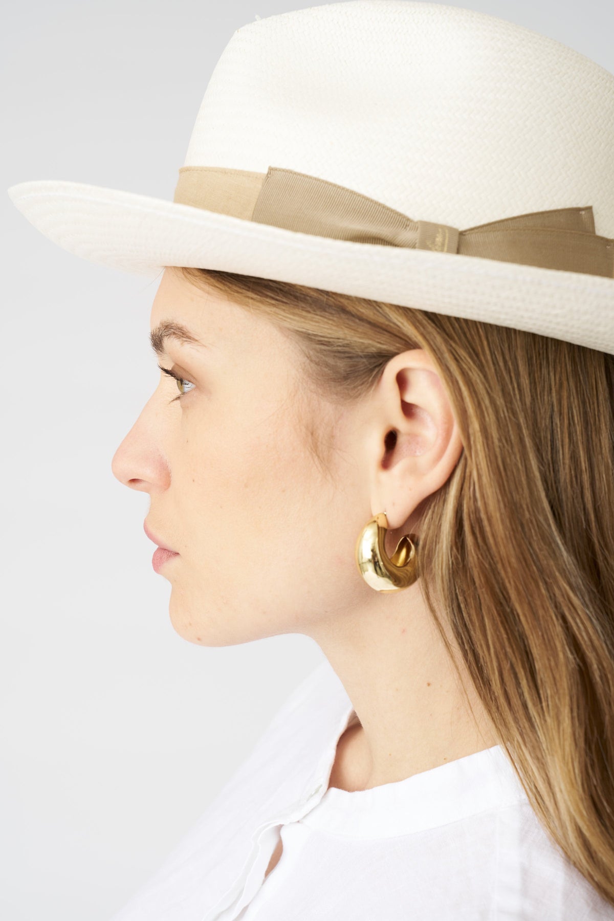 Women's Amedeo Panama Hat by Borsalino – Beige, view 4