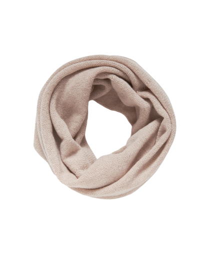 Monticelli Women's Pure Cashmere Collar Scarf Beige Made In Italy 4