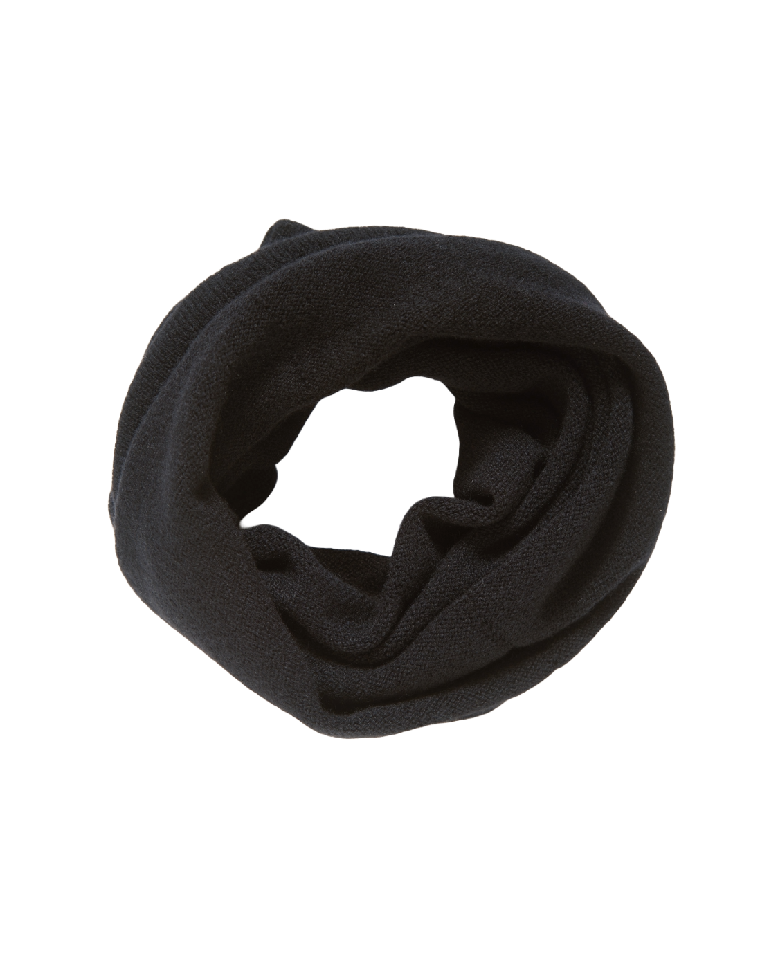 Monticelli Women's Pure Cashmere Collar Scarf Black Made In Italy 4