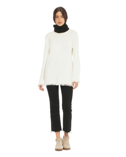 Monticelli Women's Pure Cashmere Collar Scarf Black Made In Italy 2