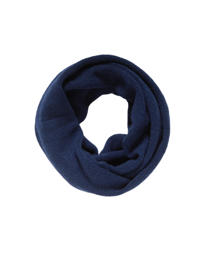 Monticelli Women's Pure Cashmere Collar Scarf Blue Made In Italy 4