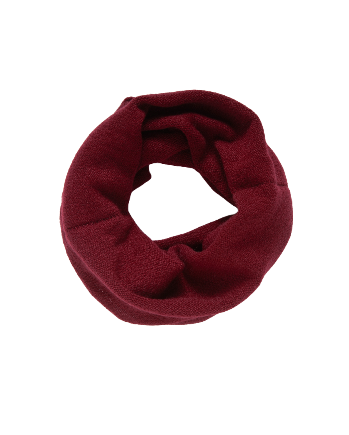 Monticelli Women's Pure Cashmere Collar Scarf Bordeaux Made In Italy 4