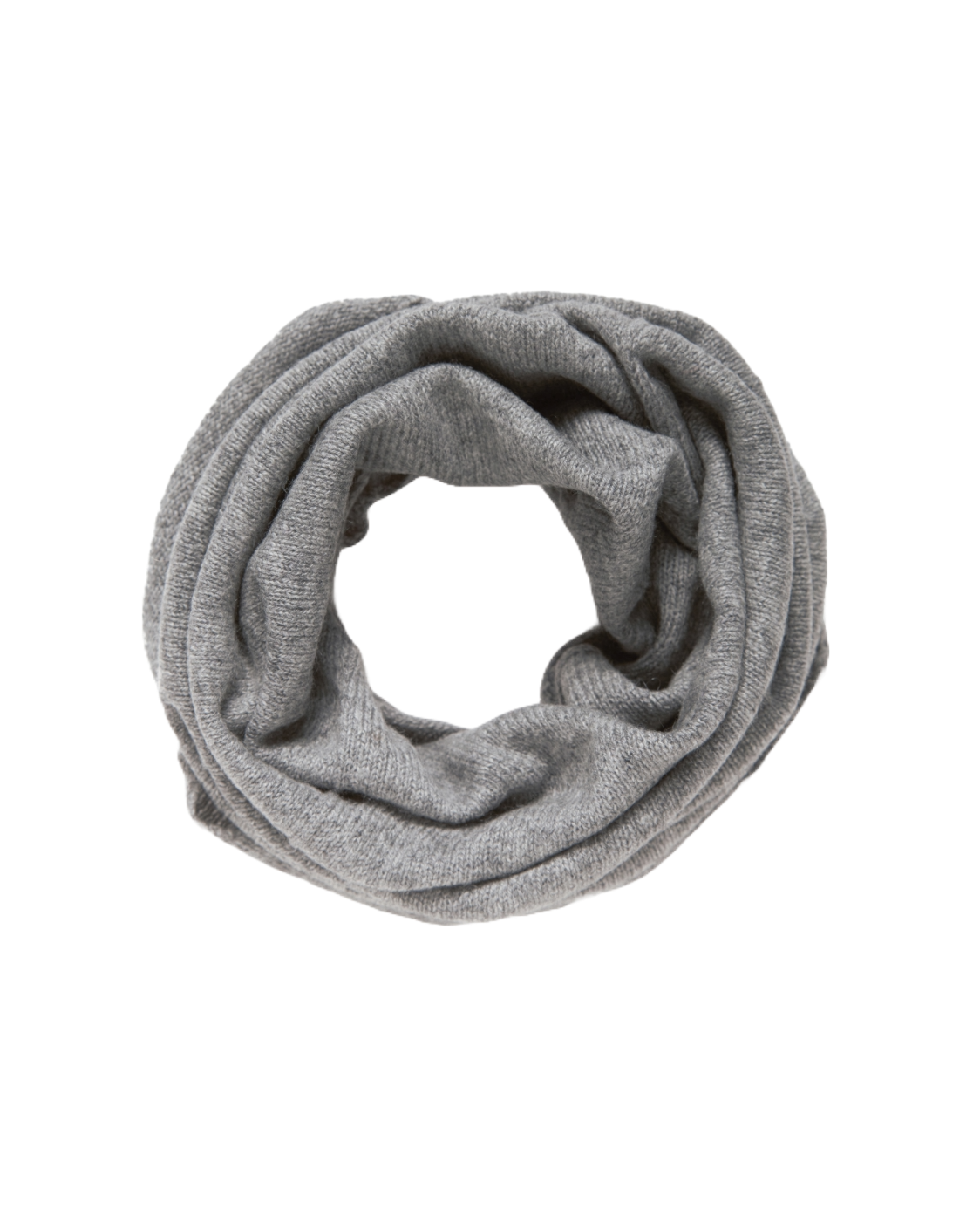 Monticelli Women's Pure Cashmere Collar Scarf Medium Grey Made In Italy 4