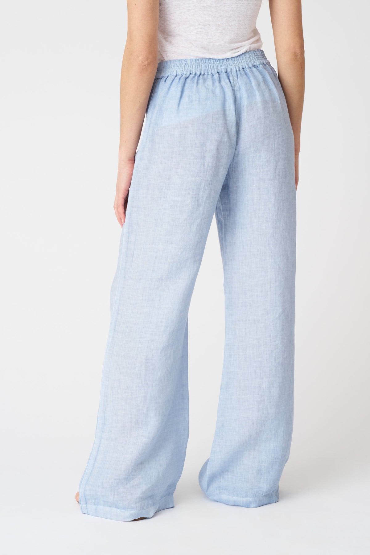 Women's Roma Linen Pants – Sea Soft Fade, view 4