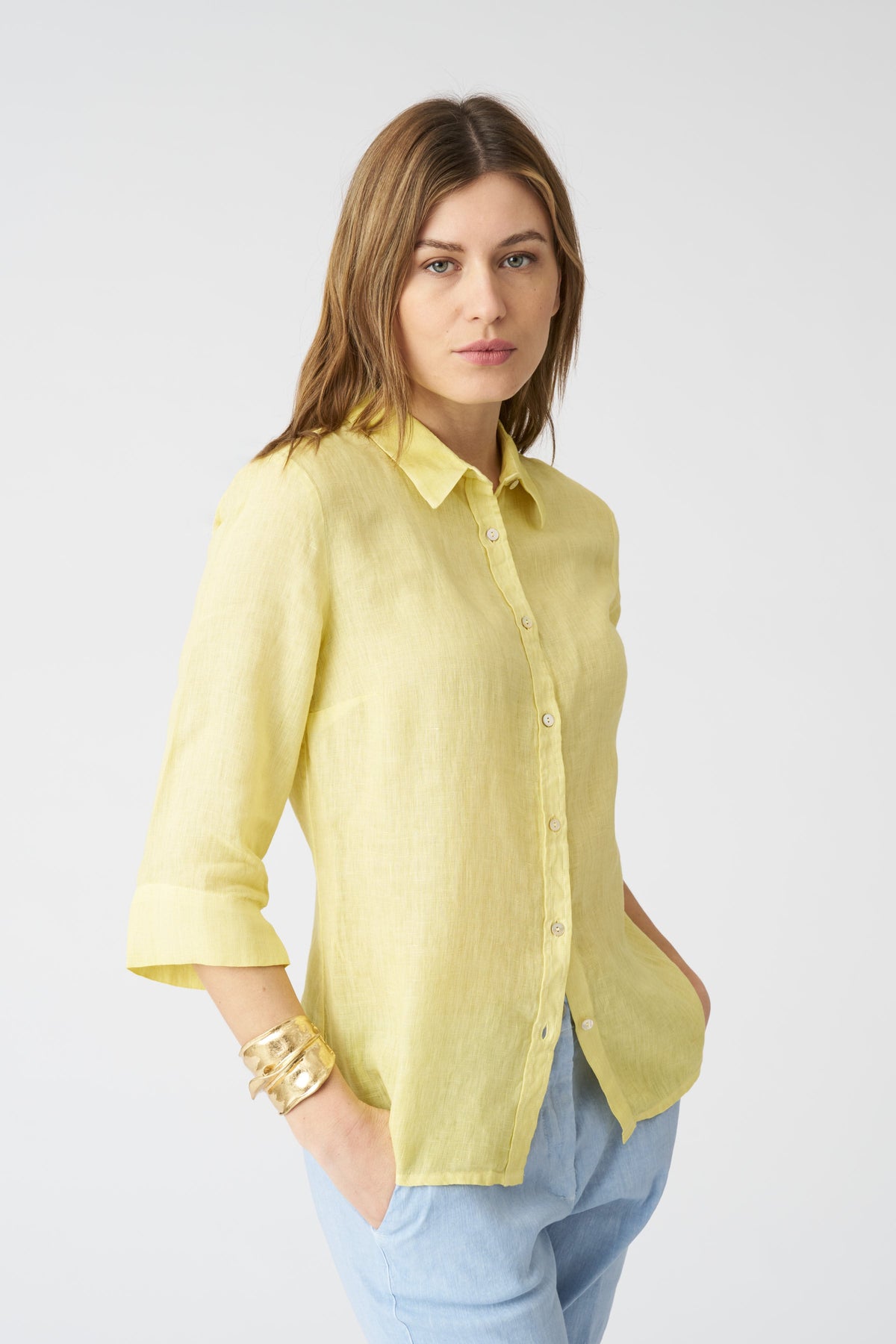 Women's Bria Linen Shirt – Sun Soft Fade, view 1