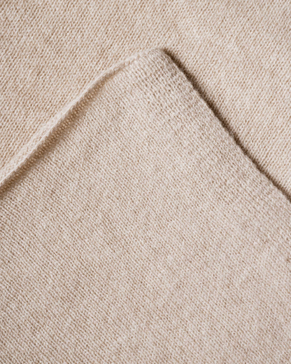 Women's Pure Cashmere Maxi Wrap Beige Made In Italy 6