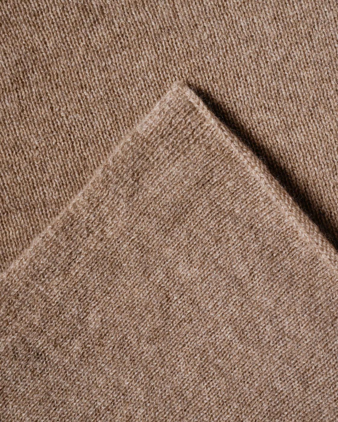 Monticelli Women's Essential Pure Cashmere Poncho Made In Italy Taupe 4
