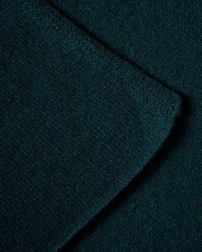 Women's Pure Cashmere Maxi Wrap Forest Green Made In Italy 5