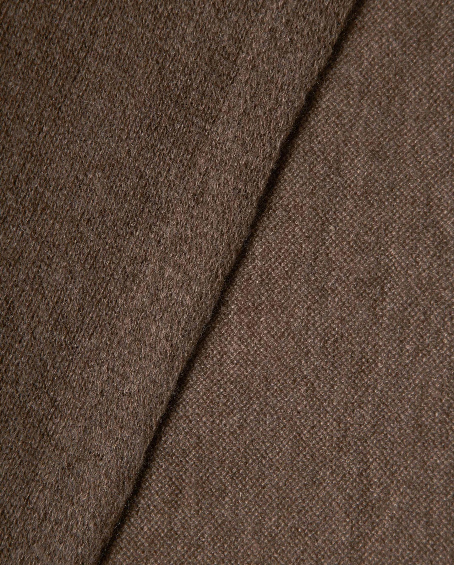 Monticelli Pure Cashmere Plain Knit Scarf Made In Italy Brown 5