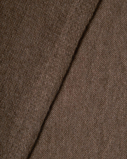 Monticelli Pure Cashmere Plain Knit Scarf Made In Italy Brown 5