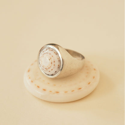 SILVER PUKA RING