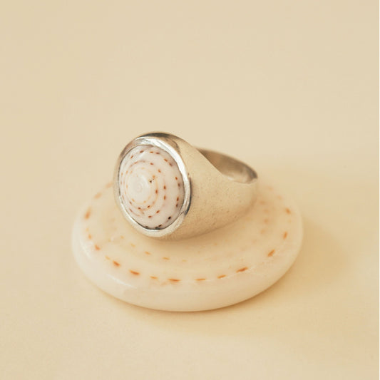 SILVER PUKA RING