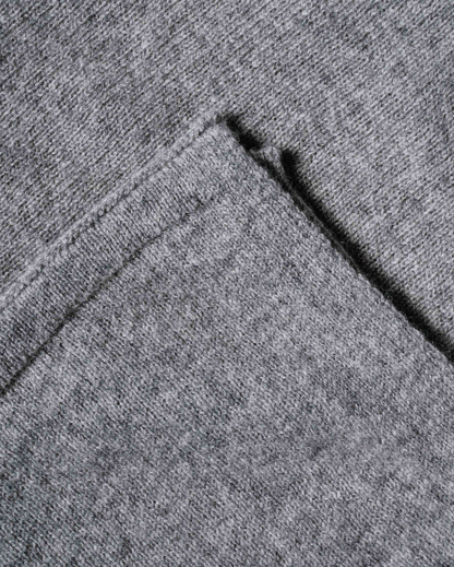 Monticelli Pure Cashmere Capelet Poncho Made In Italy Medium Grey 5